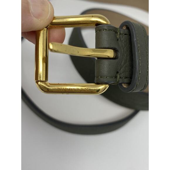 burberry womens slate green belt size 75 Thomas